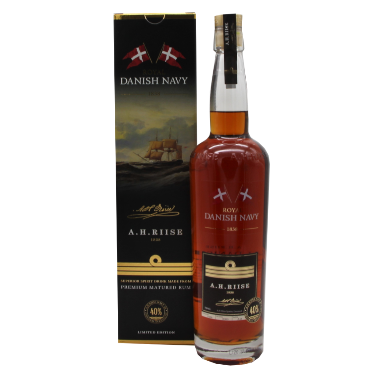 A.H.RIISE Royal Danish Navy Rum | 40 % | 0,7 L