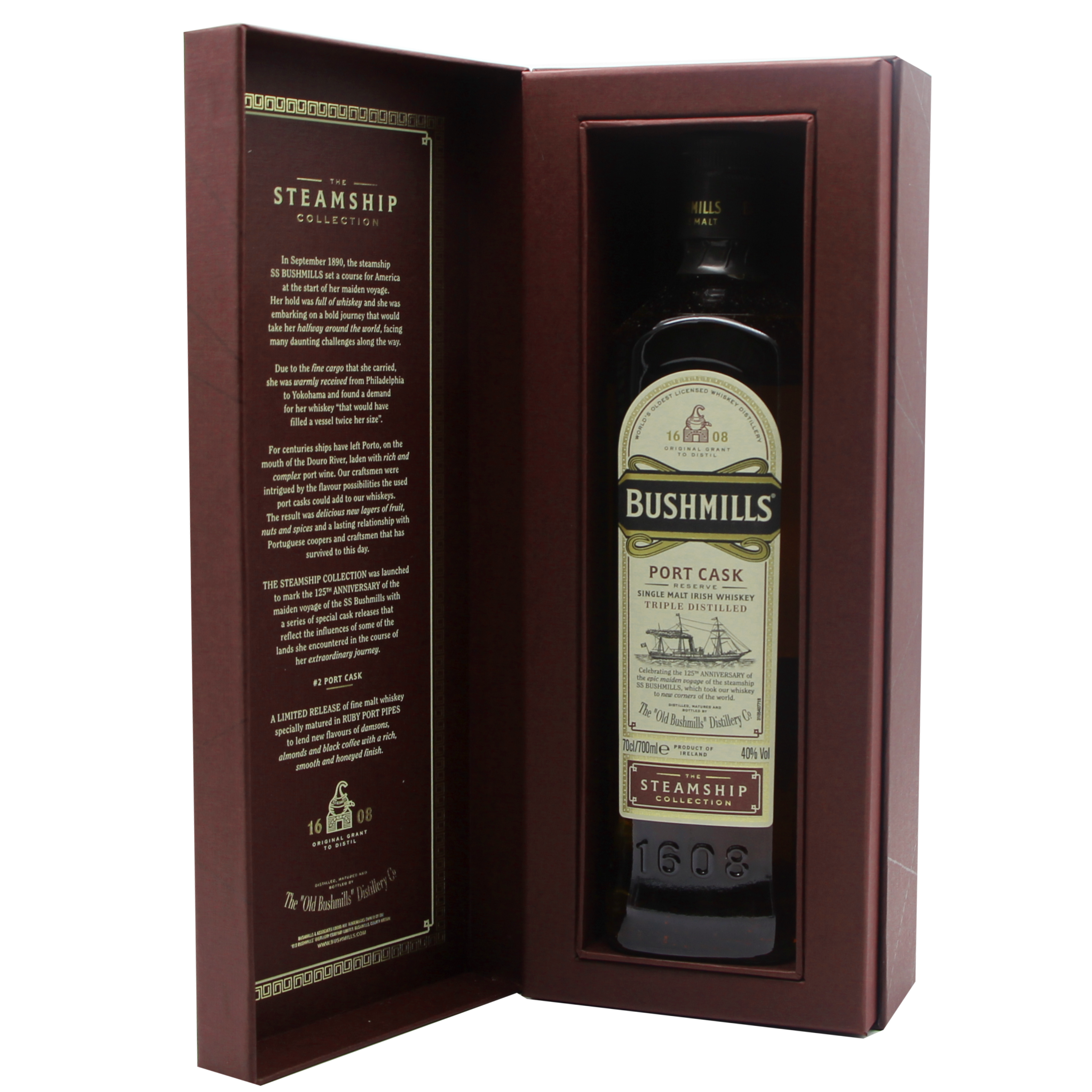 Bushmills Steamship Port Cask | 40 % | 0,7 L