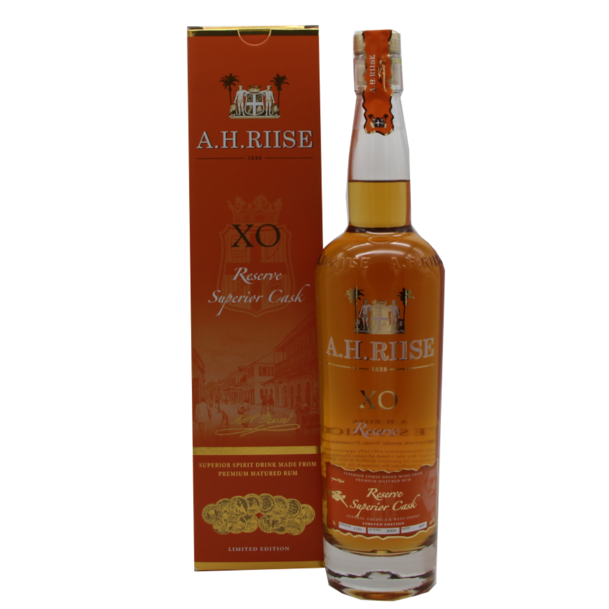 A.H.RIISE XO Reserve Superior Cask Rum | 40% | 0,7 L