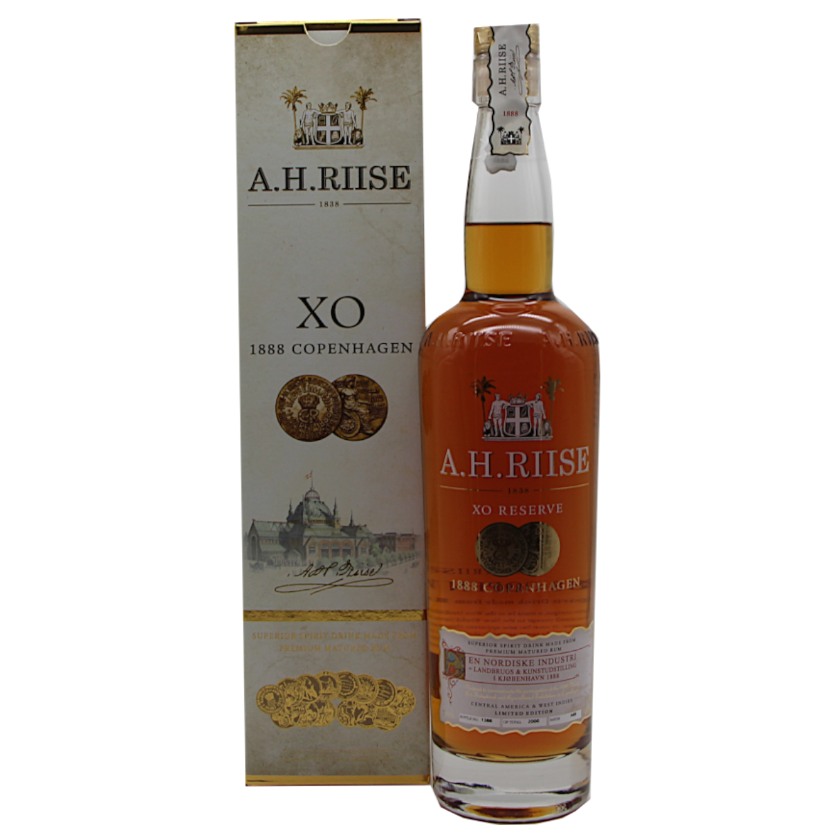 A.H.RIISE XO 1888 Copenhagen Rum | 40% | 0,7 L | Malt Whisky Store