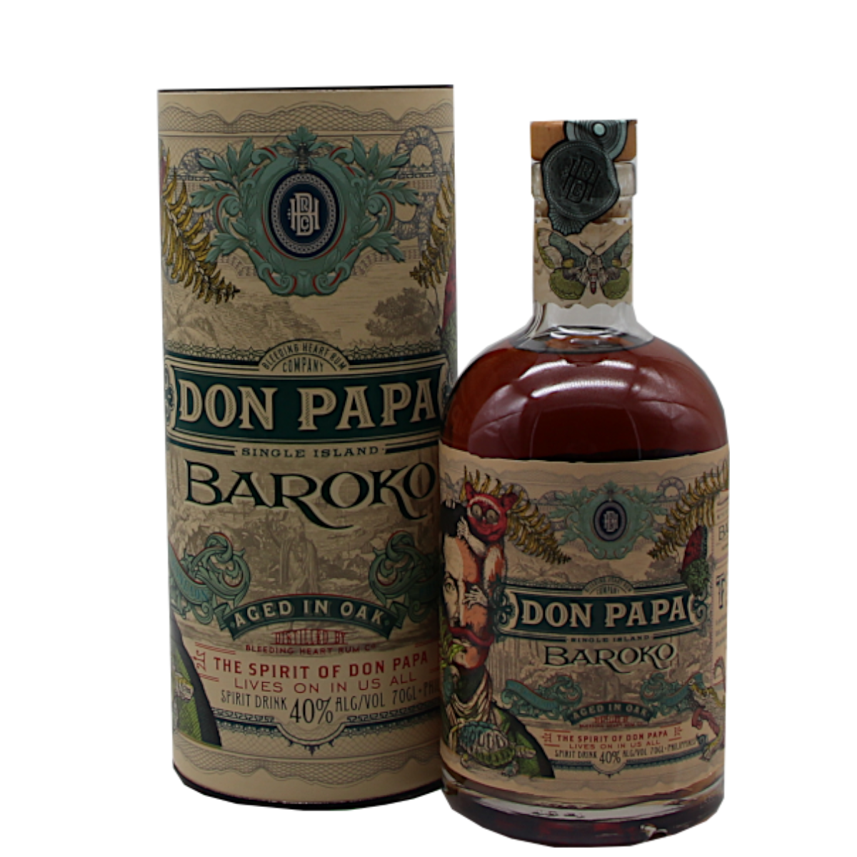 Rum Don Papa Baroko | 40% | 0,7 L | Geschenkverpackung