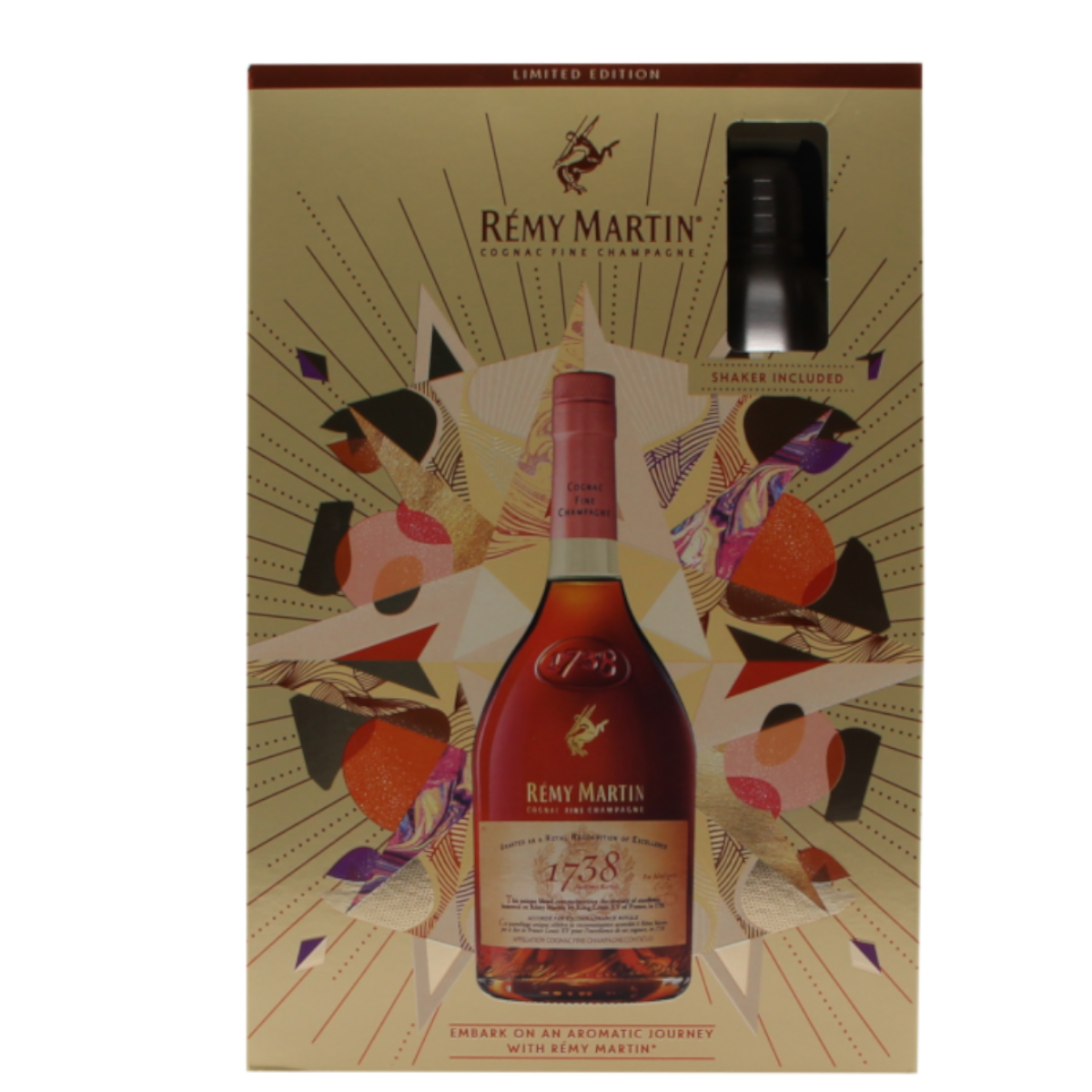 Rémy Martin Cognac 1738 Accord Royal Geschenkset mit Shaker | 40 % | 0,7 L